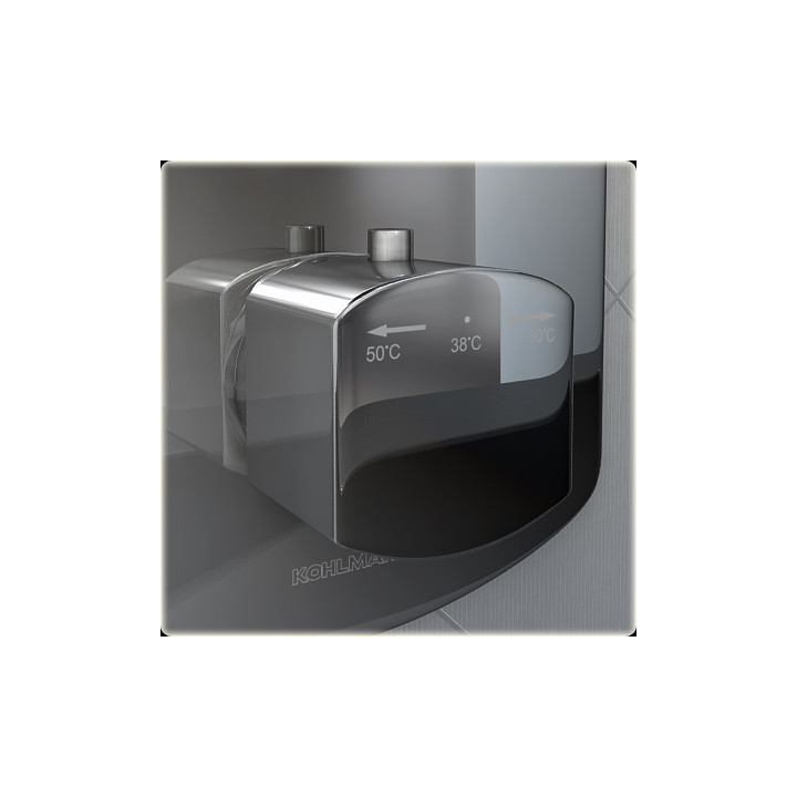 Bateria prysznicowo- wannowa  Kohlman Foxal termostatyczna- sanitbuy.pl