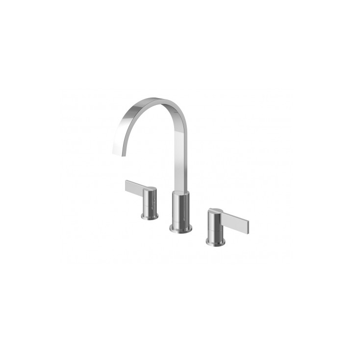 Bateria umywalkowa Kohlman Dexame 3-otworowa- sanitbuy.pl