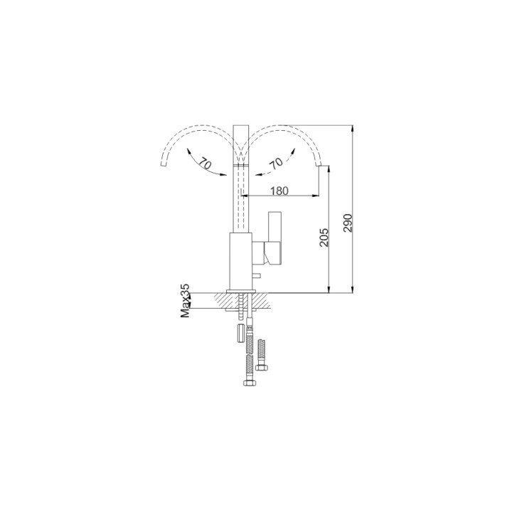 Bateria kuchenna Kohlman Dexame- sanitbuy.pl