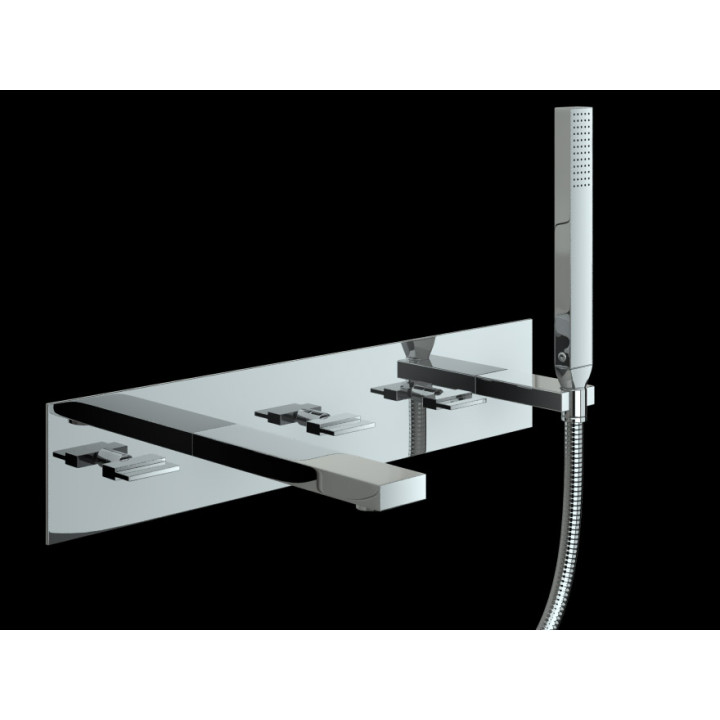 Bateria wannowa Kohlman Excelent 4 otworowa, podtynkowa- sanitbuy.pl