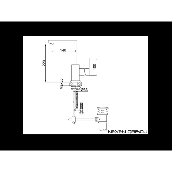 Bateria umywalkowa Kohlman Nexen - sanitbuy.pl