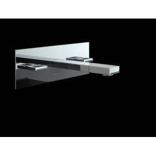 Bateria umywalkowa Kohlman Nexen  ścienna podtynkowa 3-otworowa- sanitbuy.pl