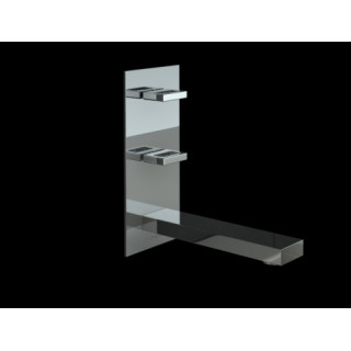 Bateria umywalkowa Kohlman Nexen  ścienna podtynkowa 3-otworowa- sanitbuy.pl