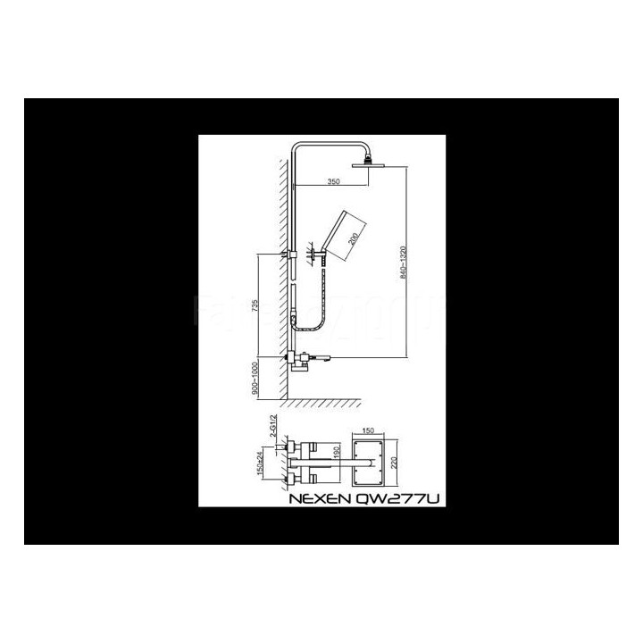 Zestaw wannowo- prysznicowy Kohlman Nexen- sanitbuy.pl