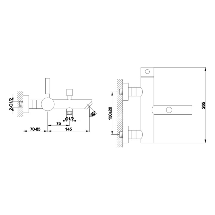 Bateria wannowa Kohlman Roxin- sanitbuy.pl