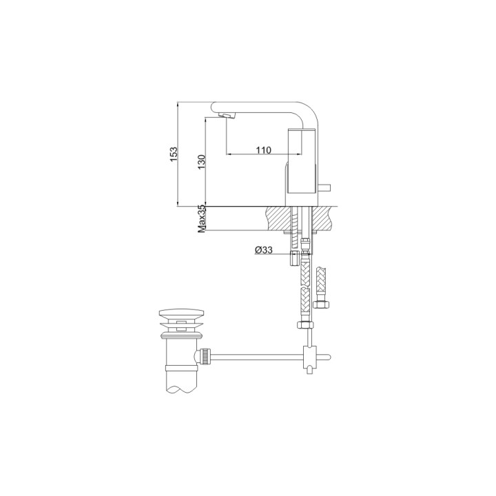 Bateria umywalkowa Kohlman Saxo- sanitbuy.pl