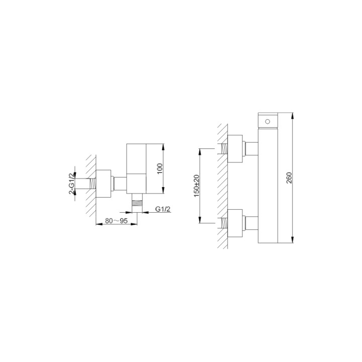 Bateria natryskowa Kohlman Saxo- sanitbuy.pl