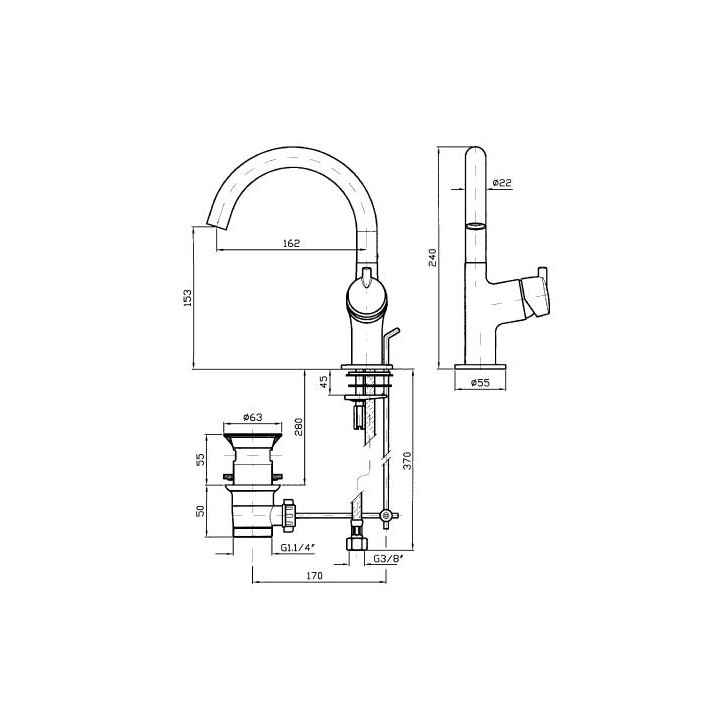 Bateria umywalkowa Zucchetti Simply Beautiful - sanitbuy.pl