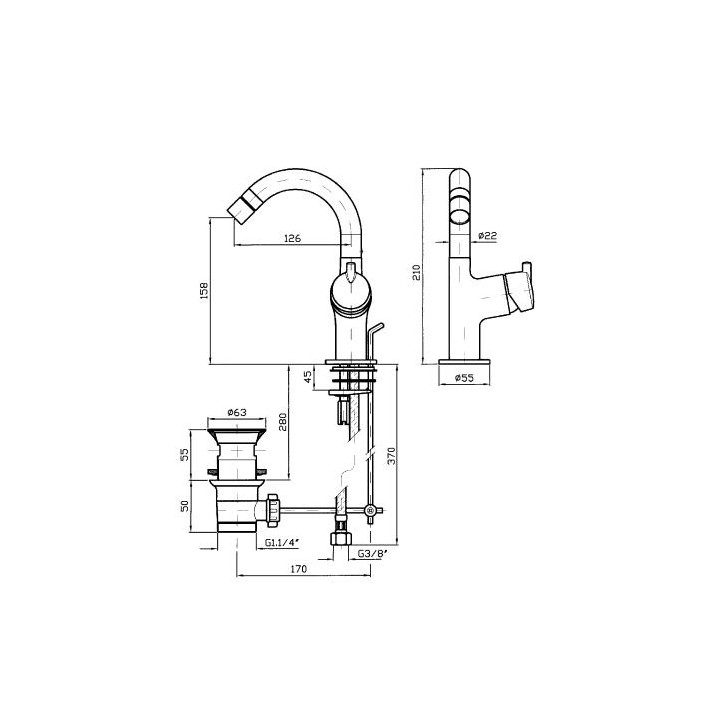 Bateria bidetowa Zucchetti Simply Beautiful - sanitbuy.pl