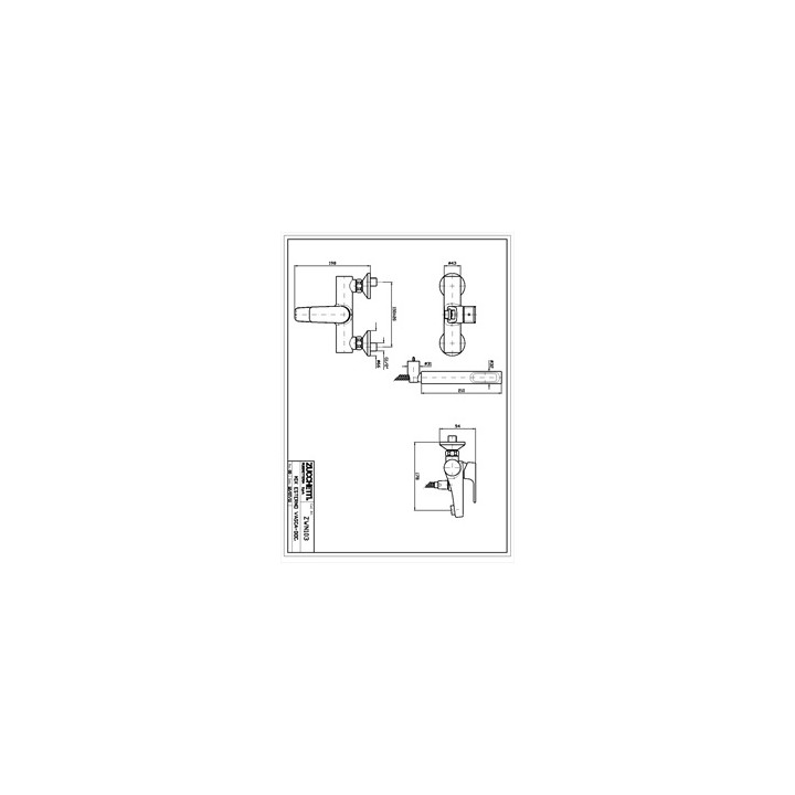 Bateria natryskowa Zucchetti  Wind - sanitbuy.pl