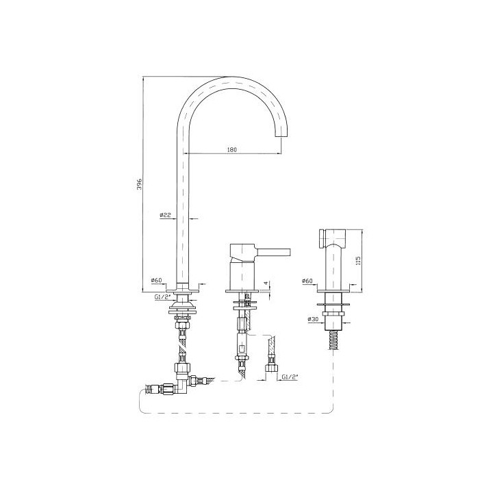 Bateria Zucchetti Pan kuchenna- sanitbuy.pl