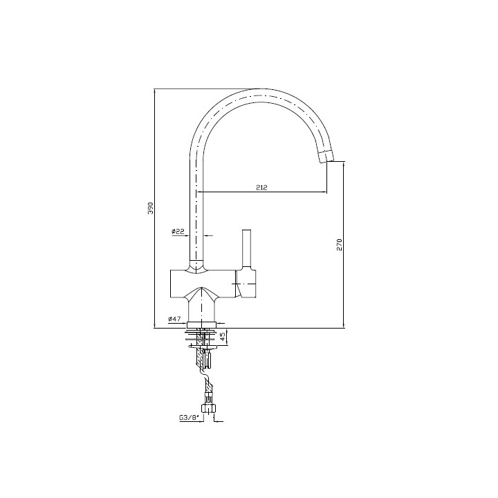 Bateria Zucchetti Pan kuchenna- sanitbuy.pl