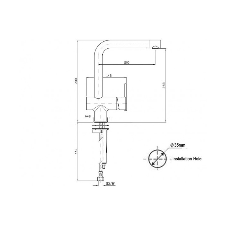 Bateria Zucchetti ZXS kuchenna- sanitbuy.pl