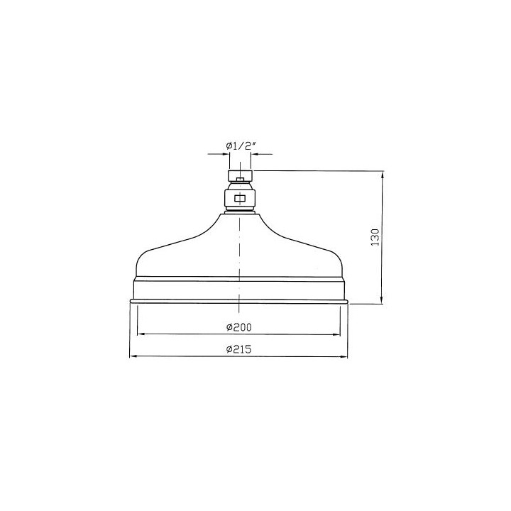 Głowica natryskowa Zucchetti 21cm- sanitbuy.pl