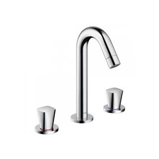 Bateria umywalkowa 150 Hangrohe Logis 3-otworowa z zestawem odpływowym- sanitbuy.pl