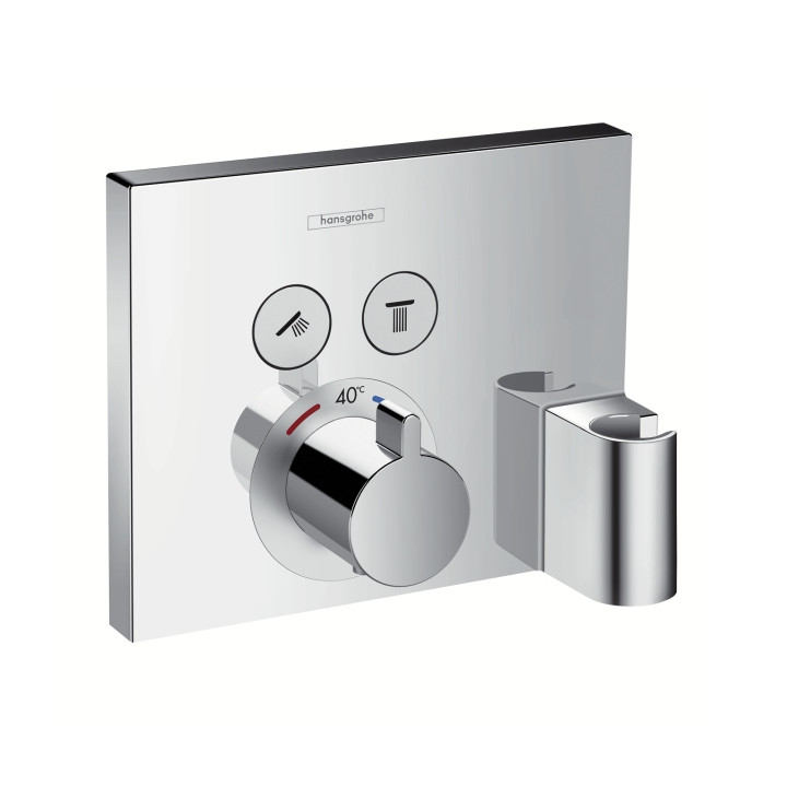 Bateria prysznicowa termostatyczna Hansgrohe  ShowerSelect, podtynkowa, element zewnętrzny- sanitbuy.pl