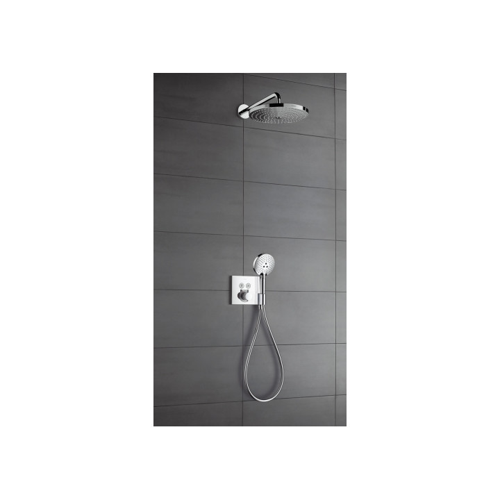 Bateria prysznicowa termostatyczna Hansgrohe  ShowerSelect, podtynkowa, element zewnętrzny- sanitbuy.pl