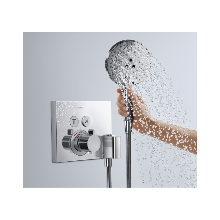Bateria prysznicowa termostatyczna Hansgrohe  ShowerSelect, podtynkowa, element zewnętrzny- sanitbuy.pl