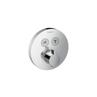 Bateria prysznicowa  termostatyczna Hansgrohe  ShowerSelect S, podtynkowa, element zewnętrzny- sanitbuy.pl