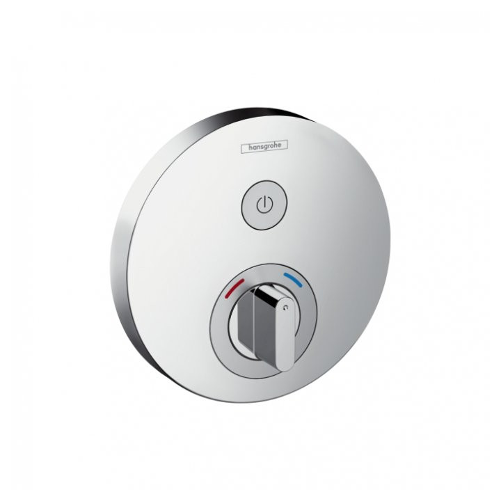 Bateria prysznicowa  termostatyczna Hansgrohe  ShowerSelect S, podtynkowa dla 1 odbiornika, element zewnętrzny- sanitbuy.pl