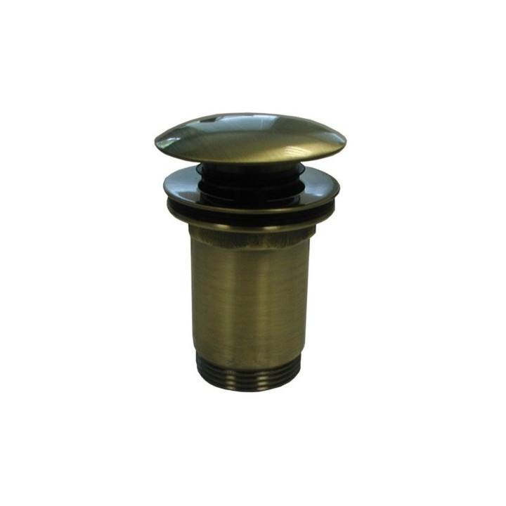 Korek klik-klak Omnires do syfonu umywalkowego, wzór cylindryczny - brąz antyczny- sanitbuy.pl