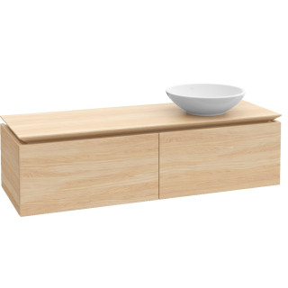 Szafka podumywalkowa Villeroy&Boch Legato, 1200x380x500 mm, Biały Mat, miejsce na umywalkę z prawej storny- sanitbuy.pl