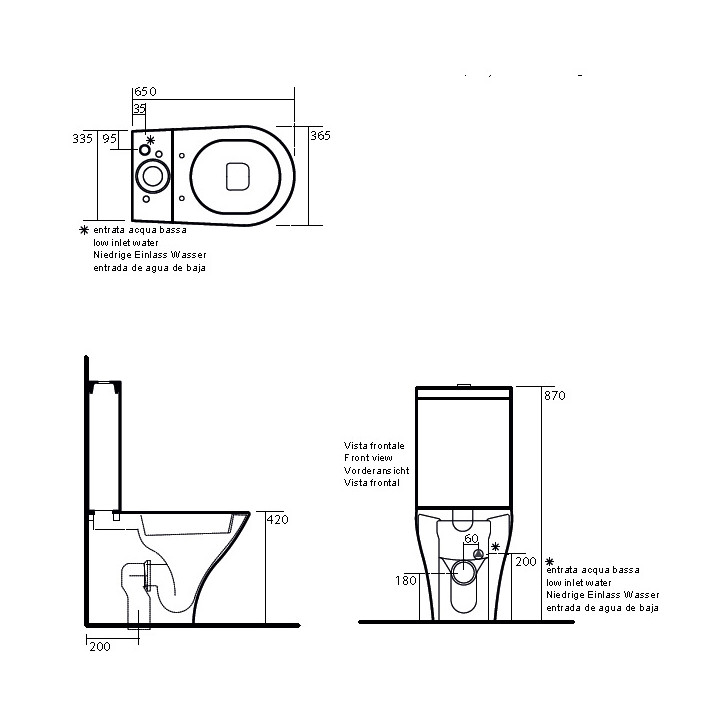 Zbiornik do kompaktu Kerasan Aquatech- sanitbuy.pl
