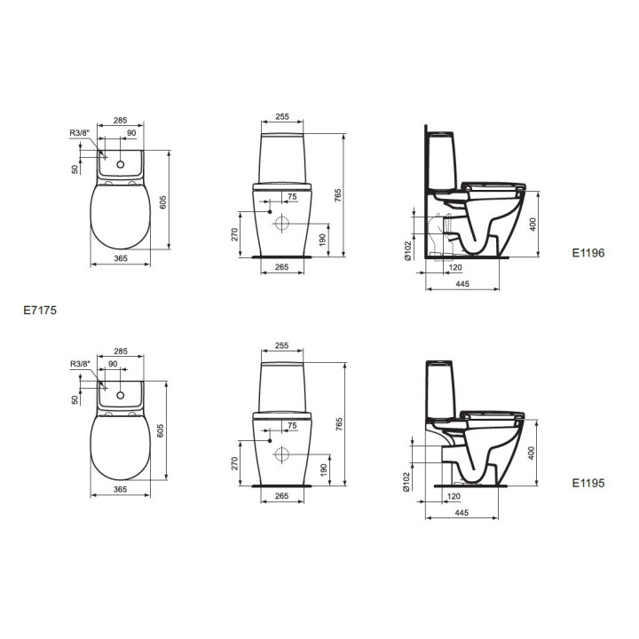 Zbiornik do kompaktu Ideal Standard ARC- sanitbuy.pl