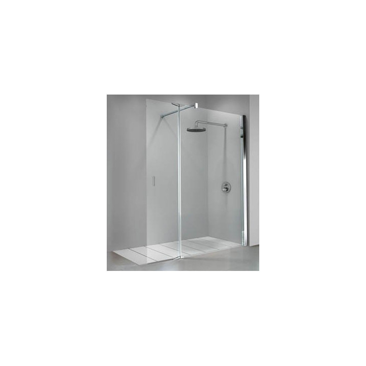 Ścianka stała prysznicowa Novellini Kuadra H2 ze skrzydłem obrotowym 80+37 cm- sanitbuy.pl