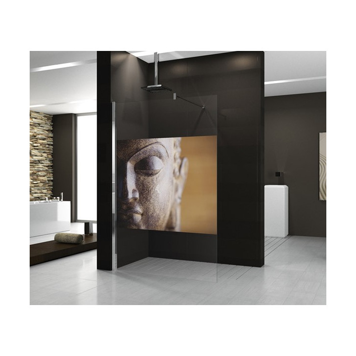 Ścianka stała prysznicowa Novellini Kuadra H2 ze skrzydłem obrotowym 80+37 cm- sanitbuy.pl