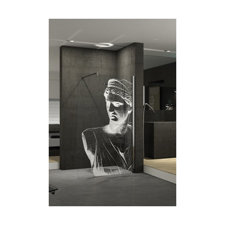 Ścianka stała prysznicowa Novellini Kuadra H2 ze skrzydłem obrotowym 80+37 cm- sanitbuy.pl