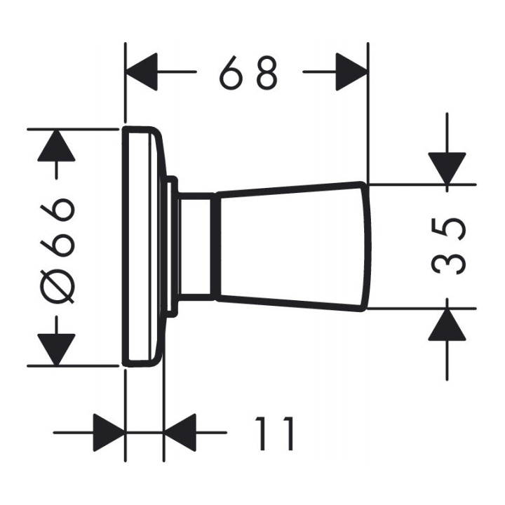 Jednouchwytowa bateria umywalkowa 100 CoolStart, DN 15, Hangrohe Logis, bez kompletu odpływowego- sanitbuy.pl