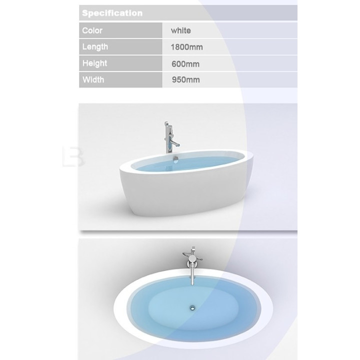 Wanna MARCOONI VSA-38 180x95 cm, wolnostojąca- sanitbuy.pl