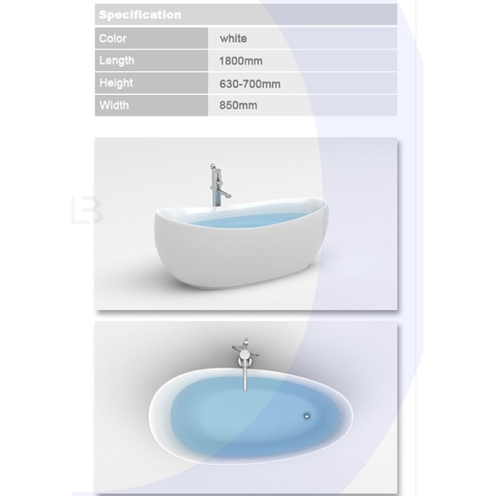 Wanna MARCOONI VSA-39 180x85 cm, wolnostojąca- sanitbuy.pl