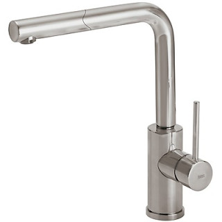 Bateria zlewozmywakowa Tres MAX z wyciąganą wylewką, stal- sanitbuy.pl