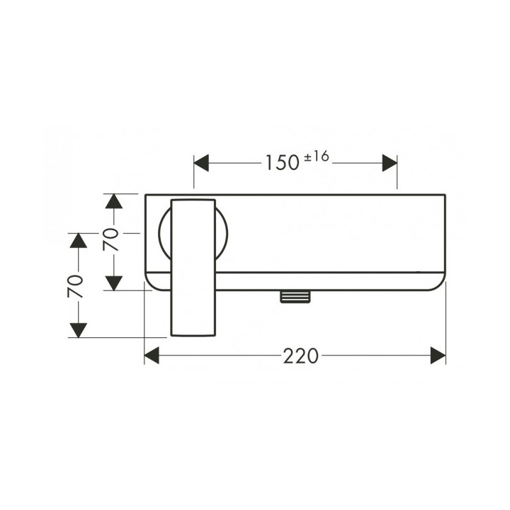 Bateria Axor Citterio natryskowa ścienna- sanitbuy.pl