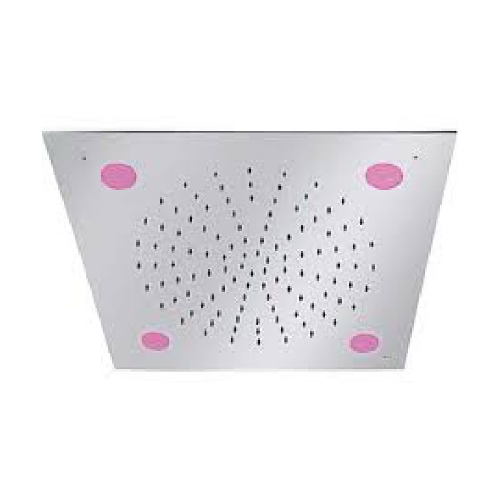 Zestaw natryskowy termostatyczny, podtynkowy, elektroniczny Tres CHROMOTERAPIA, deszczownica sufitowa- sanitbuy.pl