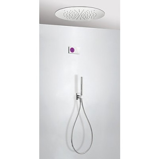 Zestaw natryskowy podtynkowy, termostatyczny, elektroniczny Tres, deszczownica sufitowa- sanitbuy.pl