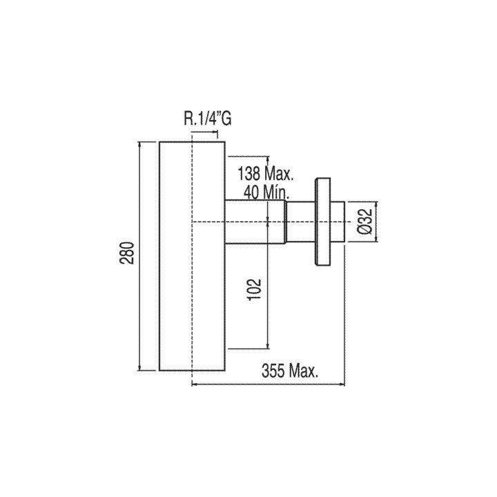Syfon umywalkowy Tres teleskopowy w obudowie- sanitbuy.pl