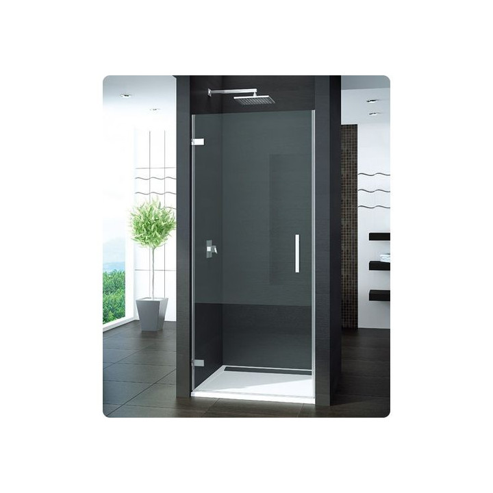 Drzwi Ronal Pur PUR1 do wnęki skrzydłowe do 2000 mm, lewe, chrom, szkło przeźroczyste- sanitbuy.pl