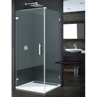 Ścianka SanSwiss Ronal PUR szer. 300-1000 mm, montaż bezprofilowy, szkło przeźroczyste- sanitbuy.pl