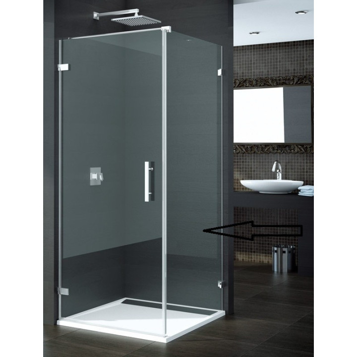 Ścianka SanSwiss Ronal PUR szer. 300-1000 mm, montaż bezprofilowy, szkło przeźroczyste- sanitbuy.pl