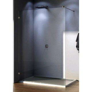 Ścianka wolnostojąca  SanSwiss WALK-IN PUR  szerokość  30 do 100 cm montaż bez profilowy,  chrom, szkło przeźroczyste - sanitbuy