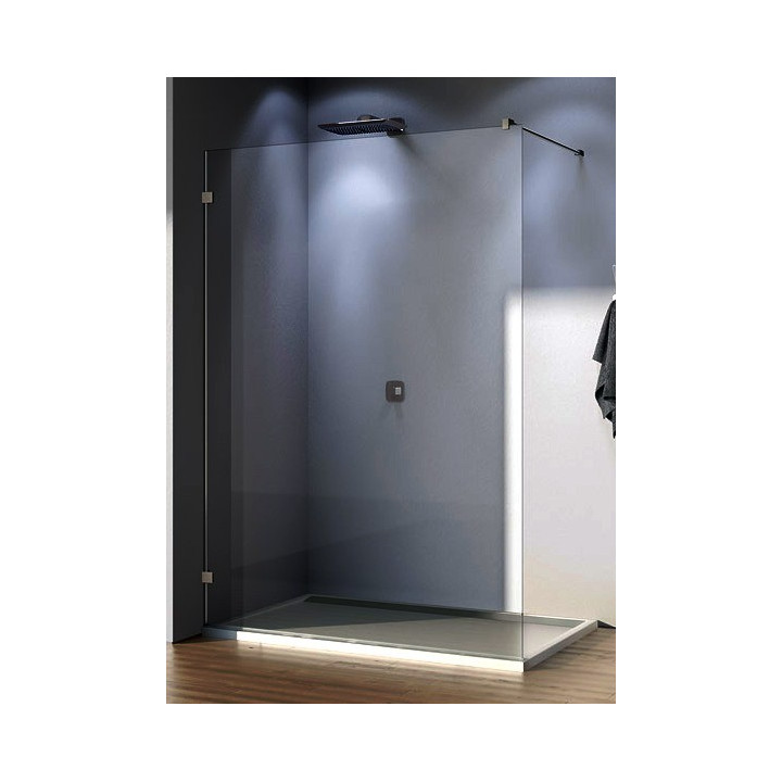 Ścianka wolnostojąca  SanSwiss WALK-IN PUR  szerokość  30 do 100 cm montaż bez profilowy,  chrom, szkło przeźroczyste - sanitbuy