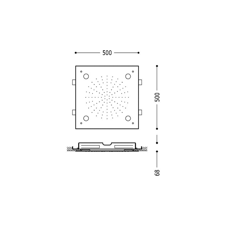 Deszczownica Tres CHROMOTERAPIA, chrom- sanitbuy.pl
