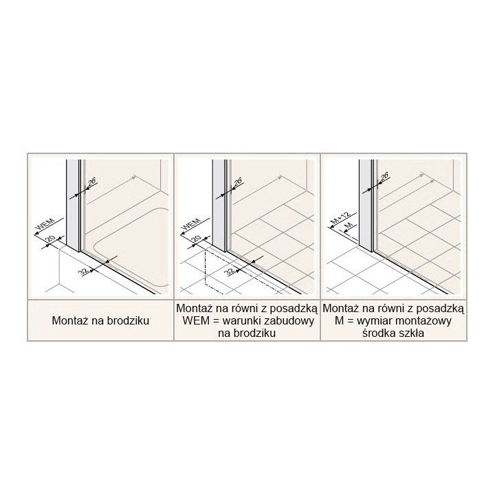 Kabina Huppe Enjoy ELEGANCE wejście narożne  80x80 cm, montaż na posadzce, srebrny mat, szkło przeźroczyste- sanitbuy.pl