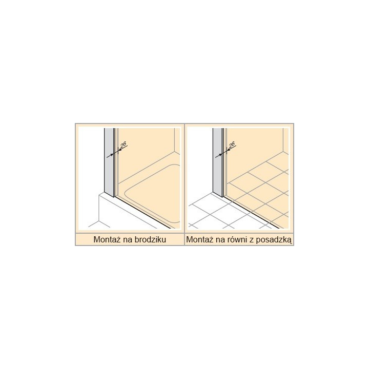 Drzwi do wnęki prawe Huppe Enjoy ELEGANCE 80 cm,  profil srebrny mat, szkło przeźroczyste- sanitbuy.pl