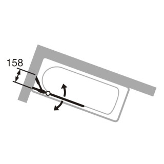 Parawan nawannowy Huppe 501 Design Pure - 2-częściowy 75 cm, profil srebr, szkło przeźroczyste- sanitbuy.pl