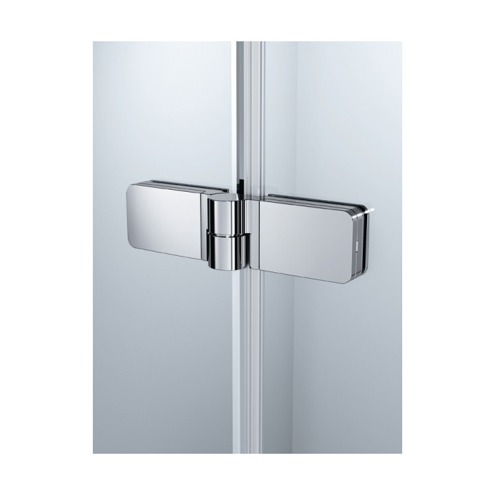 Parawan nawannowy Huppe 501 Design Pure - 2-częściowy  lewy 100 cm, profil srebrny mat, szkło przeźroczyste- sanitbuy.pl