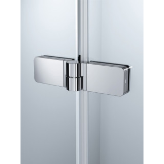 Parawan nawannowy Huppe 501 Design Pure - 2-częściowy  lewy 100 cm, profil srebrny mat, szkło przeźroczyste- sanitbuy.pl